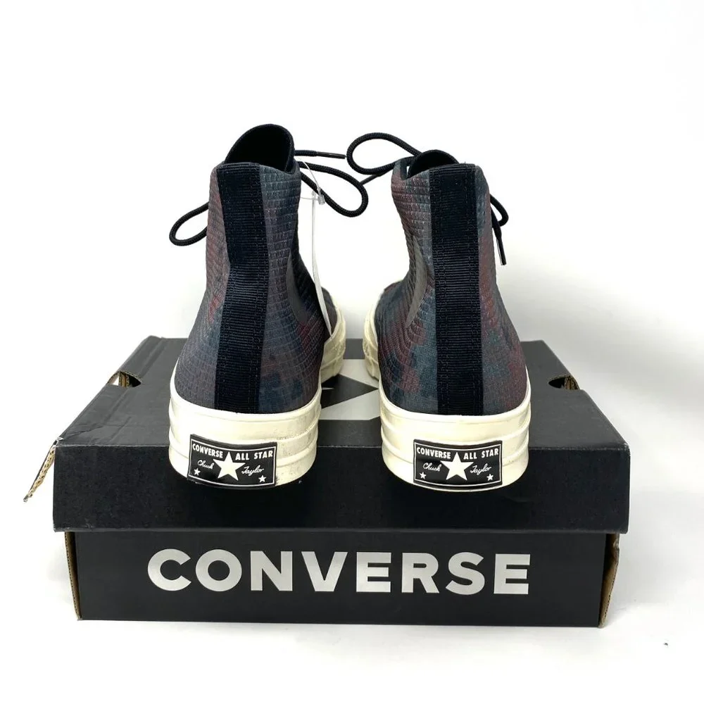 Converse 170903C CHUCK 70 Men's TAPE SEAM Black Terracotta Canvas High Sneakers - Picture 3 of 9